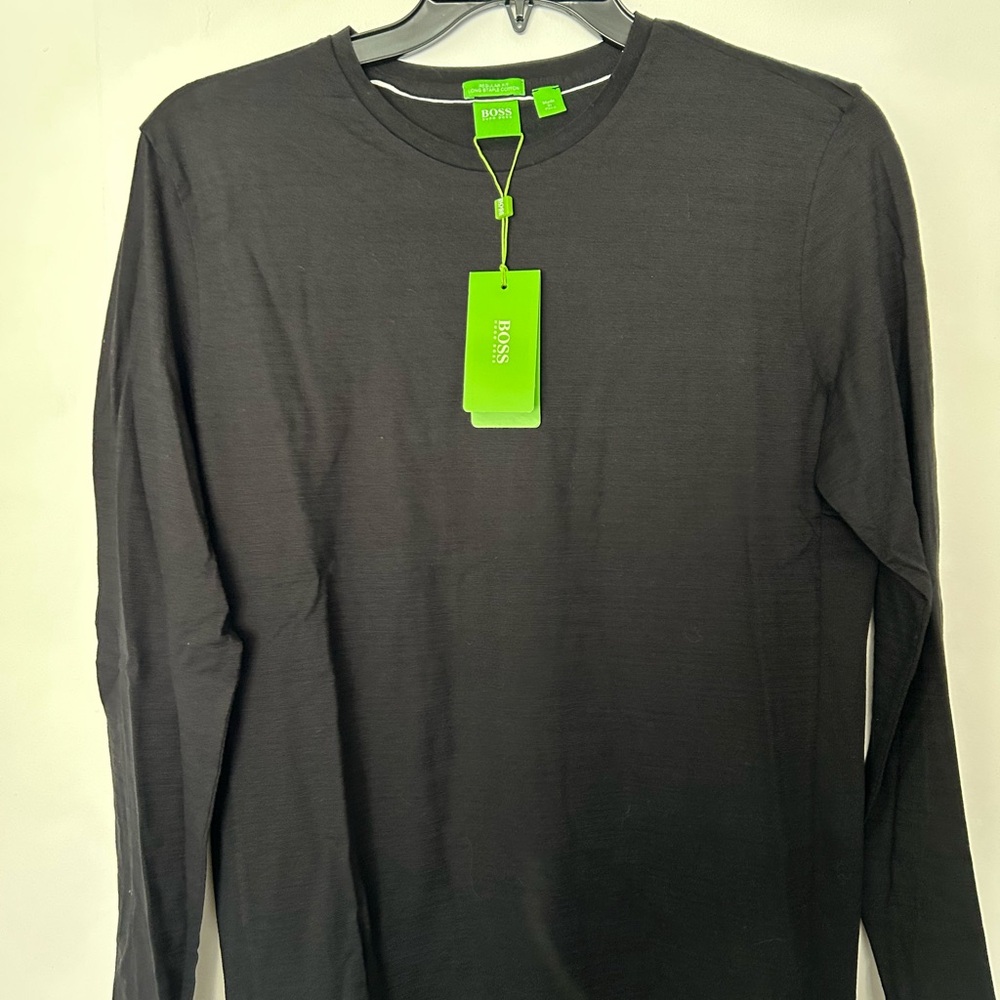 Boss Men's Charcoal Long Sleeve Tee